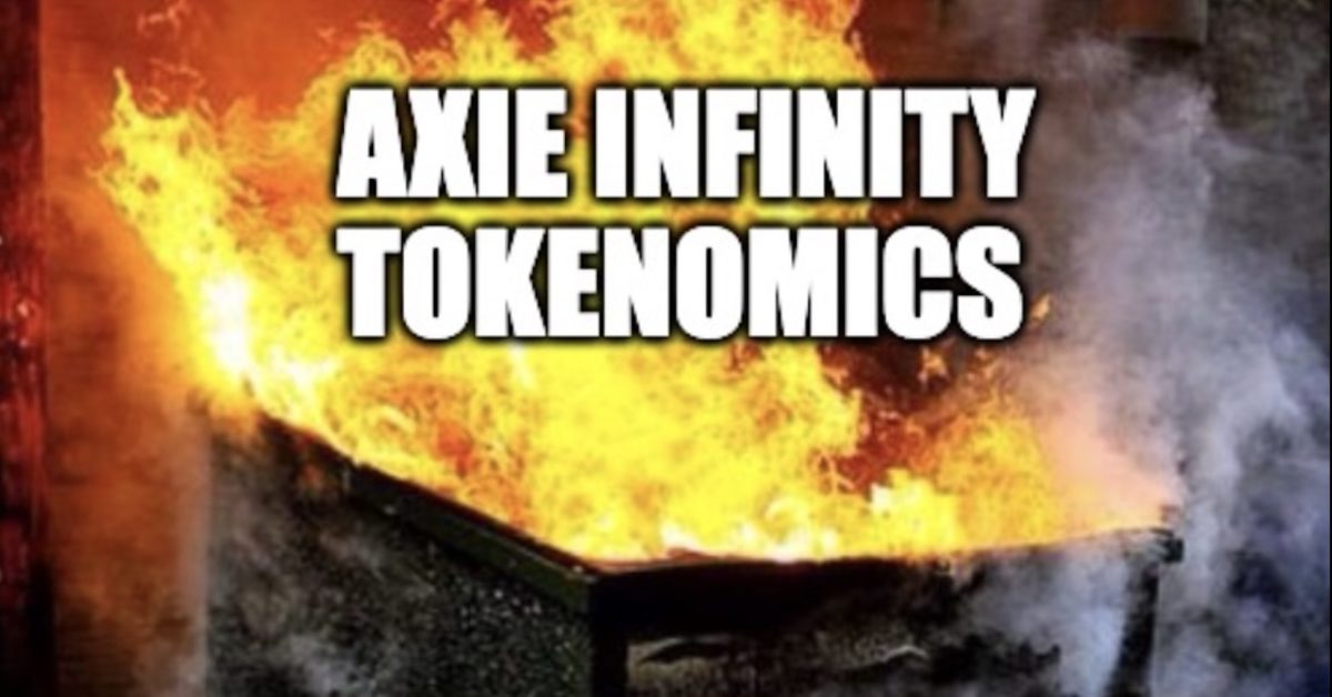 Axie Infinity Tokenomic Emission Vesting Inflation Schedule